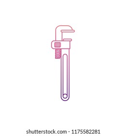 adjustable construction key icon in Nolan style. One of Home repair tool collection icon can be used for UI, UX