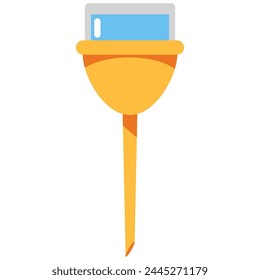 Sistema de riego por goteo ajustable para ilustración de dibujos animados de Vector vegetal aislado sobre un fondo blanco.