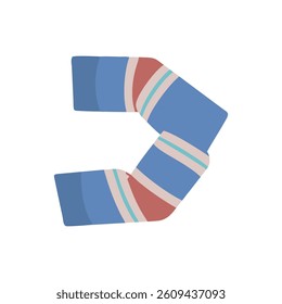 Adjustable Elbow Wraps Icon Design. Design of Fitness and Gym Icons.