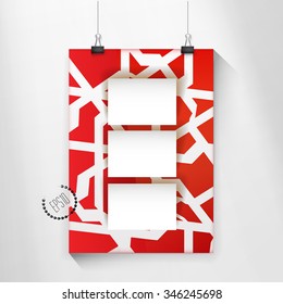 Adjustable Eps10 Vector  Mockup Illustration for Letter