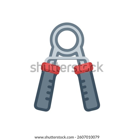 Adjustable Grip Strengthener for Powerlifting Efficiency. Design of Fitness and Gym Icons.
