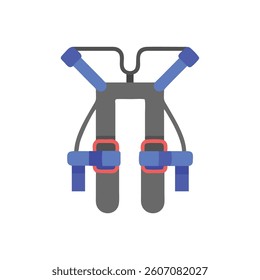 Adjustable Gym Training Harness Icon Design. Design of Fitness and Gym Icons.