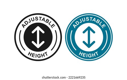 Adjustable height circle vector logo badge. Suitable for business, web, and product label