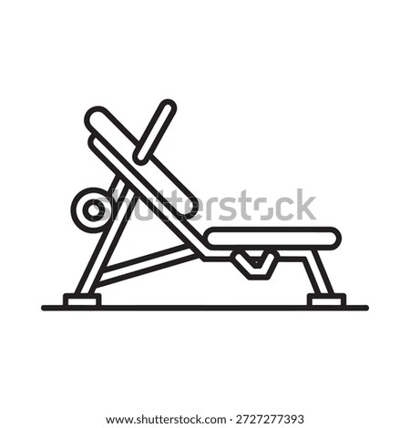 Adjustable incline bench press machine at gym