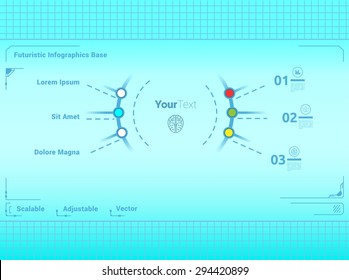 Adjustable Info Chart Base Elements EPS10 Composition  for Your Minimal Industrial Design Template
