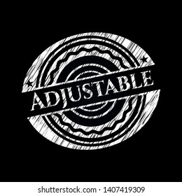 Adjustable on chalkboard. Vector Illustration. Detailed.