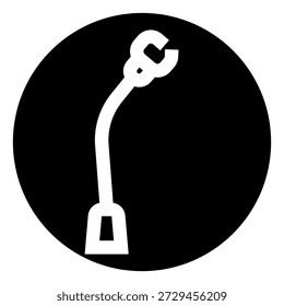 Icono de llave de extremo abierto ajustable que representa el concepto de reparación, mantenimiento y resolución de problemas, que representa una herramienta versátil para tareas mecánicas y Asistencia técnica