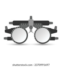 Adjustable optical trial lens frame, eye test glasses for optometry