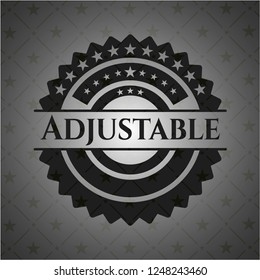 Adjustable realistic black emblem