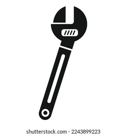 Adjustable repair key icon simple vector. Bike fix. Cycle service