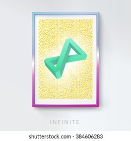Adjustable And Scalable Decorative Endless Sign on a Wall Frame for Your Design