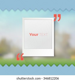 Adjustable and Scalable Eps10 Vector Layout Template Illustration for Your Zigzag Style Message Board 