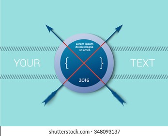 Adjustable and Scalable Eps10 Vector Layout Template Illustration for Your Badge