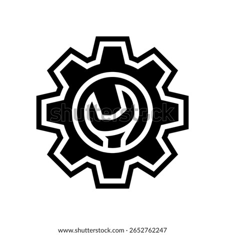 adjustable settings glyph icon vector. adjustable settings sign. isolated symbol illustration