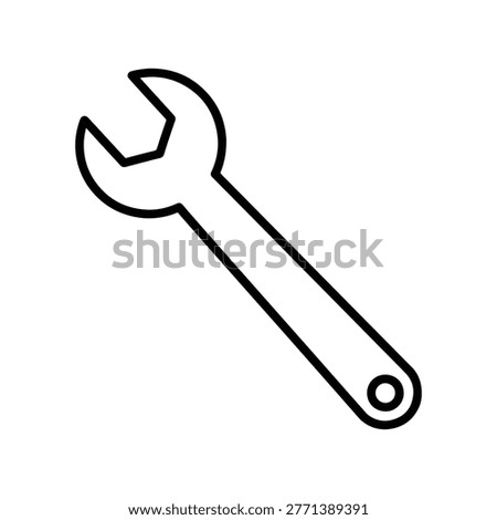 Adjustable Spanner Repair Wrench Mechanic Tool Icon