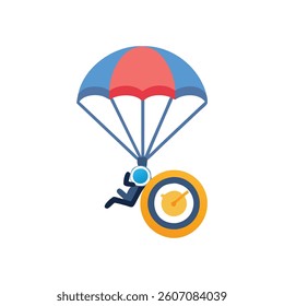 Adjustable Sprint Parachute for Optimal Speed Training. Design of Fitness and Gym Icons.