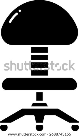 Adjustable Stool Icon: Ergonomic Office Furniture