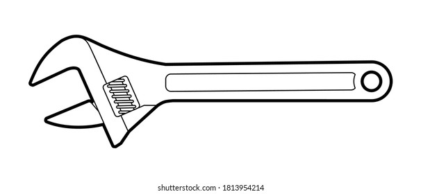 adjustable wrench. hand tools for pipes and sewers. repairs