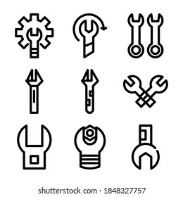 einstellbares Symbol oder Logo einzeln auf dem Zeichen, Vektorgrafik - Sammlung von hochwertigen, schwarzen Vektorsymbol
