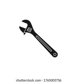 Adjustable wrench icon vector illustration.