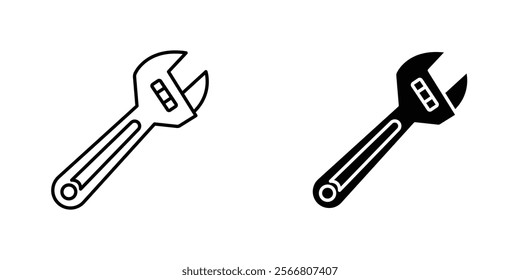 Adjustable wrench icons pack for apps and web UI designs