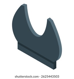 Adjustable wrench spanner plumbing tool is holding a nut in an isometric view