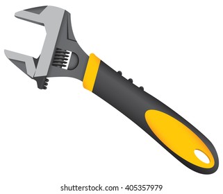 Adjustable wrench standard size wrench for industrial work.