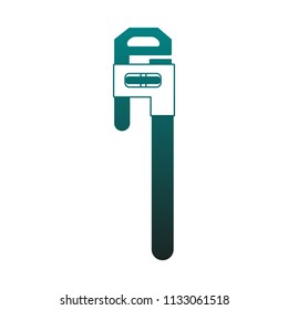 Adjustable wrench tool blue lines
