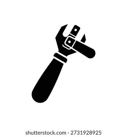 Herramienta de llave ajustable Ilustración vectorial de diseño plano aislado sobre fondo blanco