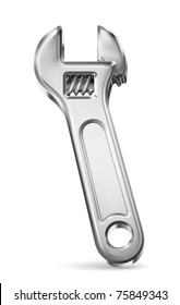 Adjustable wrench, vector