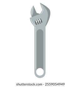 Adjustable wrench vector flat icon, wrench clip art illustration, repair tool clipart, adjustable spanner vector graphics