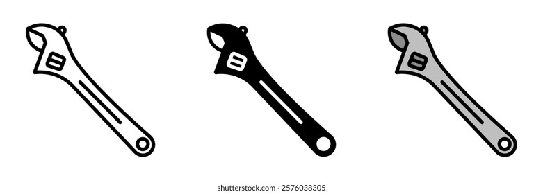 Adjustable wrench is a versatile hand tool for gripping and turning nuts, bolts, and other fasteners securely.