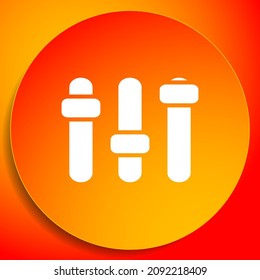 Adjuster, slider, tuner, fader bars with levers, knobs