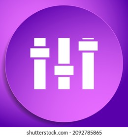 Adjuster, slider, tuner, fader bars with levers, knobs