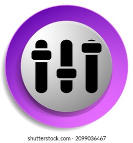 Adjuster, slider, tuner, fader bars with levers, knobs