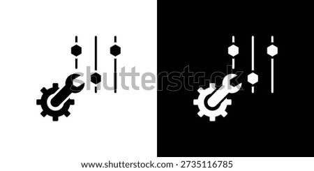 Adjusting Icon Sheet Black And White