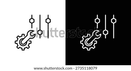 Adjusting Icon Sheet Black And White