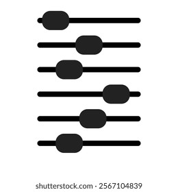 Adjusting Multiple Settings: Graphic of Sliders