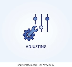 Adjusting vector, icon or logo sign symbol illustration