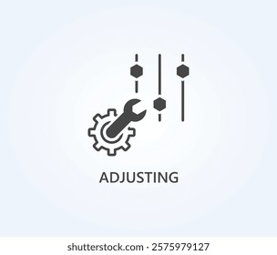 Adjusting Vector, Icon Or Logo Sign Symbol Illustration