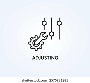 Adjusting Vector, Icon Or Logo Sign Symbol Illustration