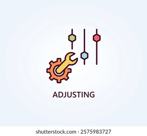 Adjusting Vector, Icon Or Logo Sign Symbol Illustration