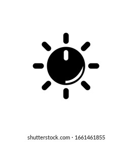 Adjusting Volume, Regulator Tuner. Flat Vector Icon illustration. Simple black symbol on white background. Adjusting Volume, Regulator Tuner sign design template for web and mobile UI element