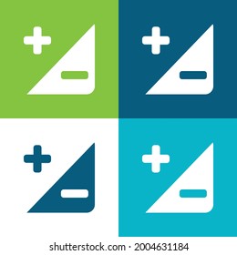 Adjustment Button Flat four color minimal icon set