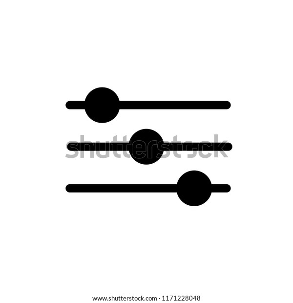 Adjustment Button Icon Vector Stock Vector (Royalty Free) 1171228048 ...