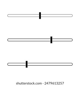 Adjustment button icon vector. Filter control vector.