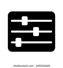 Adjustment button icon vector  illustration . Filter control symbol.