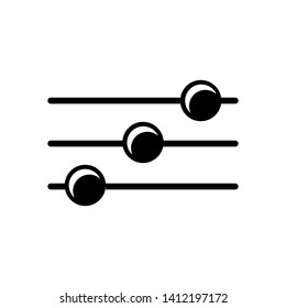Adjustment Button Icon Vector - Sign / Symbol Illustration.	