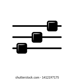 Adjustment Button Icon Vector - Sign / Symbol Illustration.	