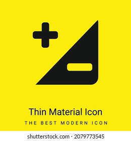 Adjustment Button minimal bright yellow material icon